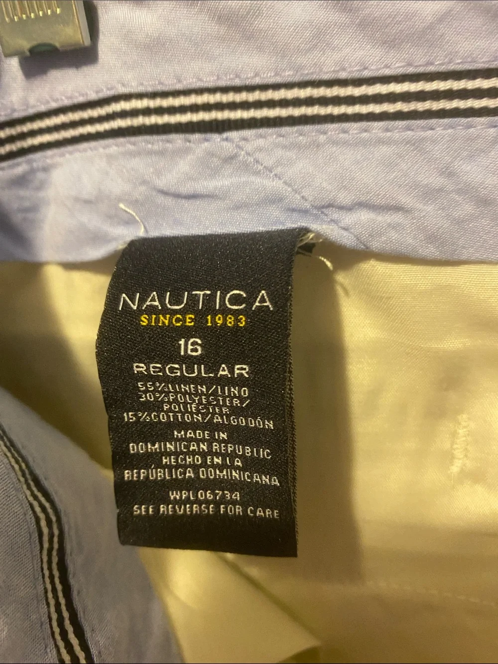Nautica Boys Khaki Tan Straight-Leg Casual Pants